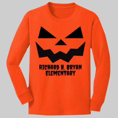 Youth Long Sleeve Shirt - Fall - Jacko Lantern Black Thumbnail
