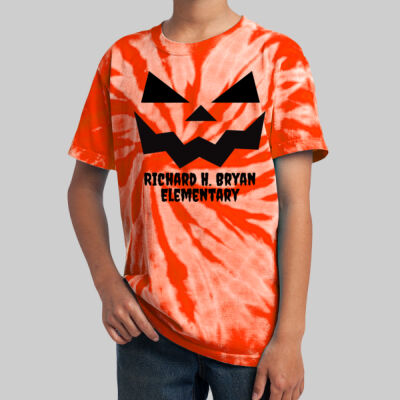 Youth Tie-Dye T-Shirt - Fall - Jacko Lantern Black Thumbnail