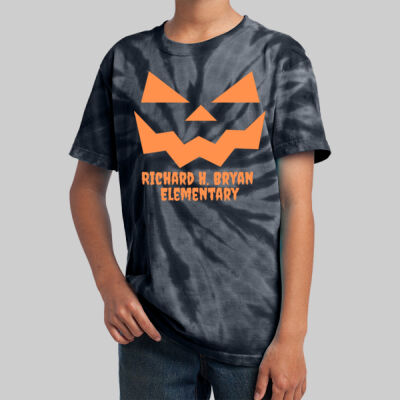 Youth Tie-Dye T-Shirt - Fall - Jacko Lantern Orange  Thumbnail