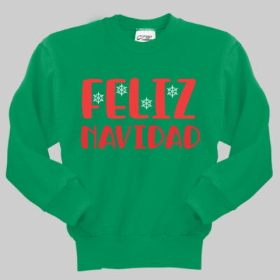 Youth Crewneck - Winter - Feliz Navidad Red Thumbnail