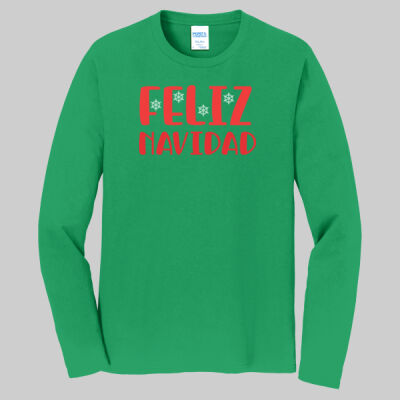 Adult Long Sleeve Shirt - Winter - Feliz Navidad Red Thumbnail
