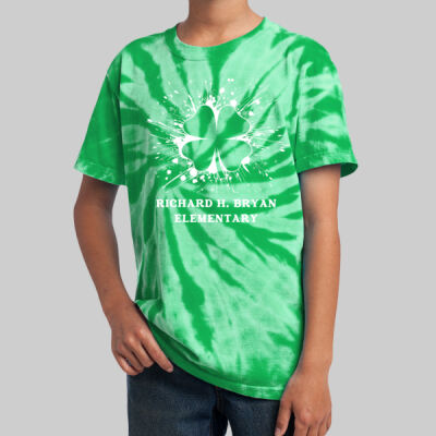 Youth Tie-Dye T-Shirt - Spring - Shamrock  Thumbnail