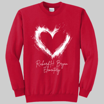 Adult Crewneck - Spring - Valentine's Heart Thumbnail