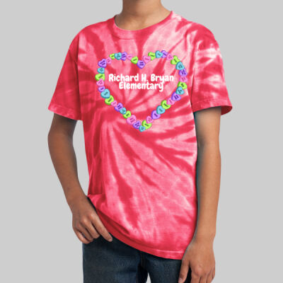 Youth Tie-Dye T-Shirt - Spring - Candy Hearts Thumbnail
